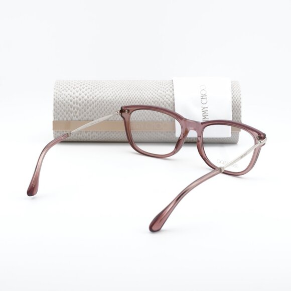 Jimmy Choo JC248 0S5R 00 Rectangle 53mm Eyeglasses - Burgundy/Gold - Picture 4 of 10